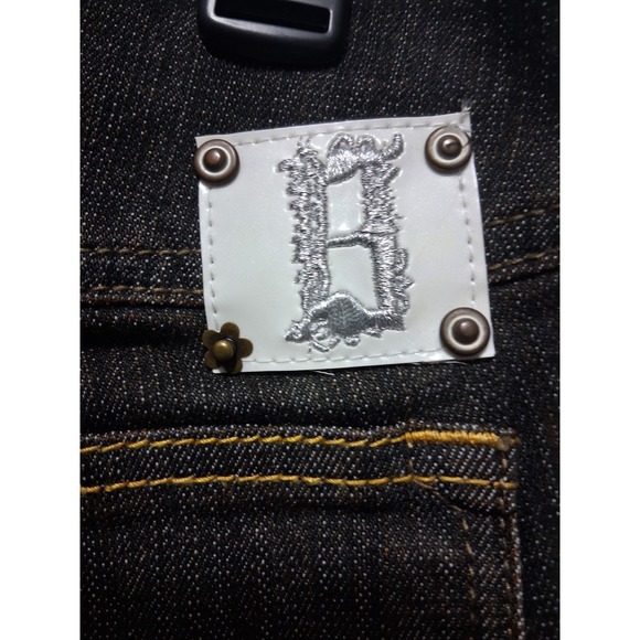 NWT Vtg Boom Boom Women Dark Wash Denim Bermuda Short Size 14W Wide Waistband - Picture 7 of 9